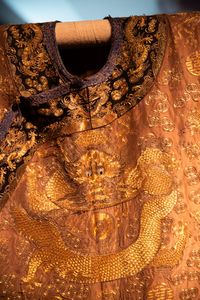 Detail of the Emperor's Dragon Robe, 19th century, Qing dynasty, from the Skušek Collection, <!--LINK'" 0:210-->.
