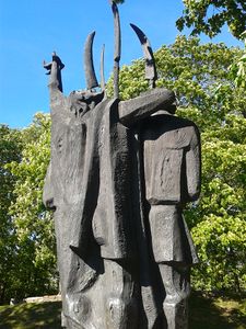 A monument by Slovene sculptor <!--LINK'" 0:256-->, dedicated to Slovene peasant revolts, erected in 1973 at <!--LINK'" 0:257-->