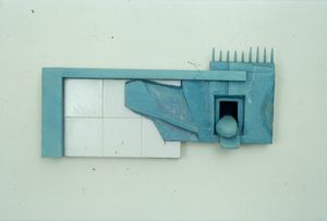 <!--LINK'" 0:40--> artwork at the exhibition <i>Time as Structure, Method as Meaning</i> at the Stúdió Galéria in Budapest, 1995