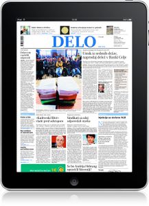 <!--LINK'" 0:7--> for iPad, the newspaper covers all fields, from Slovene national and local politics and regional news to world events, culture, sport, economy and also commentaries and reports