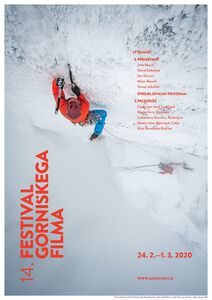 Poster for the 14th Mountain Film Festival, 2020