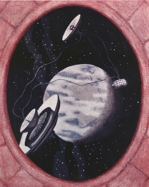 Cultural Centre of European Space Technologies (KSEVT) 1929 Hermann Noordung Three Unit Space Station Concept.jpg