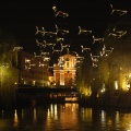 <i>Anchovies over Ljubljanica river</i> by French collective Aerosculpture, <!--LINK'" 0:3-->, 2008