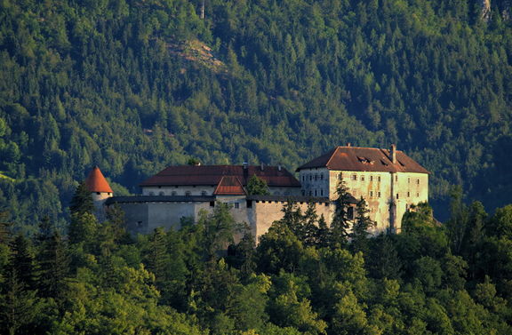 View of Žužemberk Castle, 2013.