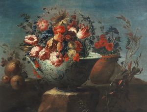 <!--LINK'" 0:64-->, <i>Vases with Flowers</i>, oil on canvas, mid-18th century; permanent exhibition at the <!--LINK'" 0:65-->, from the Fine Art Collection <!--LINK'" 0:66-->.