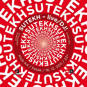 Flyer for the Live DJ (Sutekh) event organised by <!--LINK'" 0:55-->, 2011