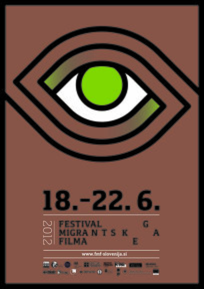 The Festival of Migrant Film poster, visual identity donated by Pristop company