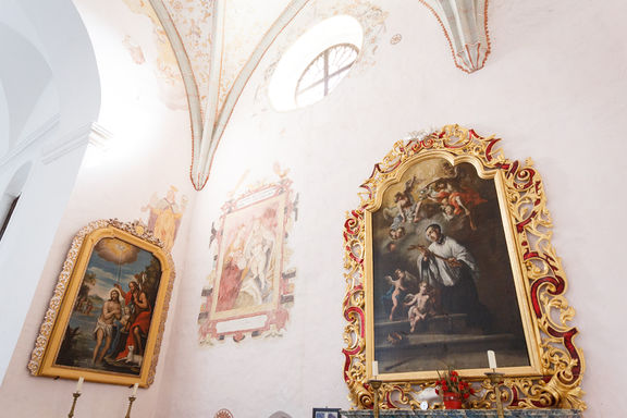 Interior of Church of St Pancras, Stari trg near Slovenj Gradec, 2019.