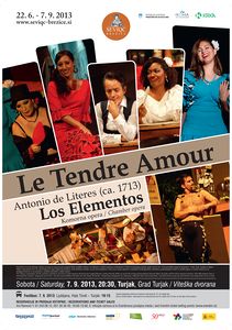 A poster for the <i>Le Tendre Amour</i> concert on the <!--LINK'" 0:125--> 2013