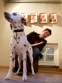 Photographer and journalist <!--LINK'" 0:626--> with his dog Janša