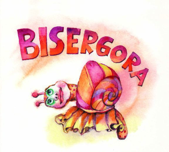 Cover of Bisergora, compilation of slovenian ethno songs for children, published by DruGod, 2009