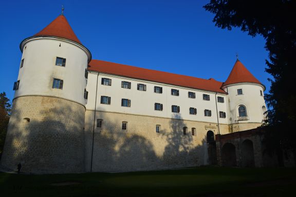View of Mokrice Castle in Brežice.