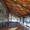 The service building Čaplja interior at the Nordic Centre Planica, designed by <!--LINK'" 0:46-->, 2016