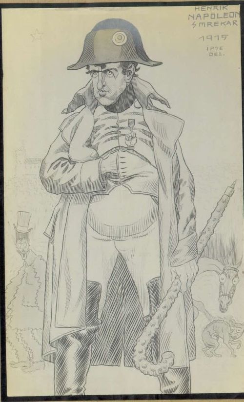 Hinko Smrekar’s self-caricature as Napoleon.jpg