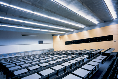 Lecture hall at the Faculty of Electrical Engineering and Computer Science, University of Maribor, designed by Styria arhitektura d.o.o.