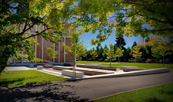 The Biotechnical Faculty landscape design by Landscape studio, Ljubljana, 2010