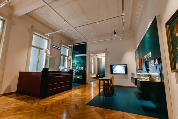 The permanent exhibition of Slovenian Banking Museum, 2021.