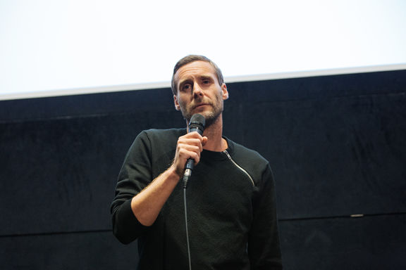 Luka Zagoričnik at Slovenian Cinematheque, SONIC.ARCHITECTURES Symposium, 2016.
