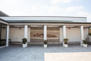 Mosaic, at the entrance to the <!--LINK'" 0:263-->.