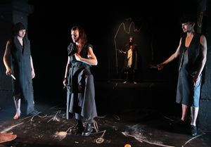 <i>Prometheus:  An apology for a split personality and a chorus of hungry men</i>, based on Aeschylus' <i>Prometheus Bound</i> and Dostoyevsky's <i>The Brothers Karamazov</i>, directed by <!--LINK'" 0:128-->. Produced by <!--LINK'" 0:129-->, 2013.