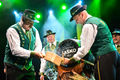 Traditional beer barrel opening at the <!--LINK'" 0:0-->, Laško, 2013