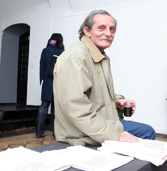 Croatian visual artist Mladen Stilinović in Škuc Gallery