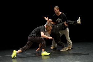 Performance <i>The late drummer/ studies of happenings on stage and rhythm that doesnât match but in a way it does</i> by contact Gonzo (Japan), <!--LINK'" 0:152-->, 2011