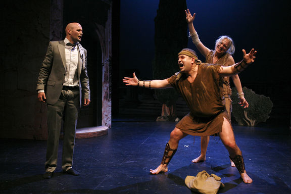 Theatre performance Osli by Plautus at Ljubljana City Theatre (MGL),