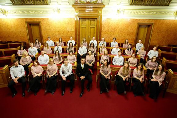 Academic Choir Tone Tomšič made up of students from the University of Ljubljana