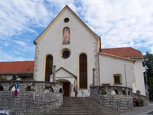 The foundation stone of the Capuchin monastery in Škofja Loki was blessed 28th April 1707 and the church was added three years later. The monastery houses a significant <!--LINK'" 0:14-->