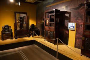 Stunning Chinese wooden furniture exhibited in the Skušek Collection at the <!--LINK'" 0:155-->.