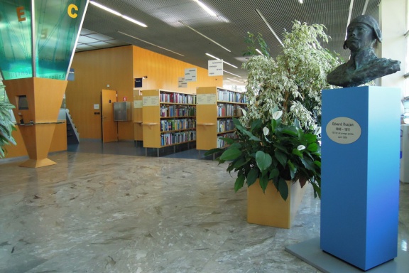 Collection of scientific publications on the first floor of France Bevk Public Library Nova Gorica, 2013