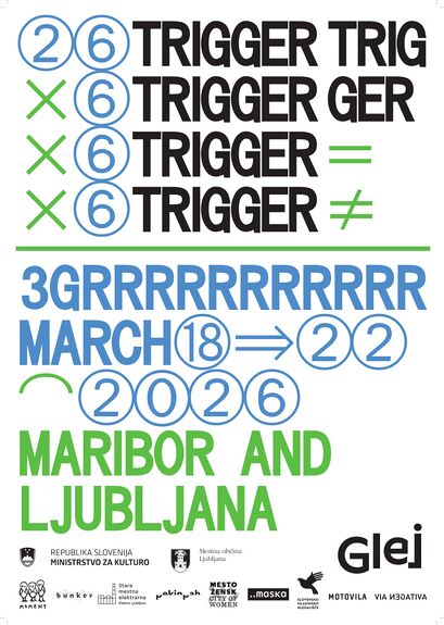 The poster of the 2026 edition of TRIGGER Showcase Festival.