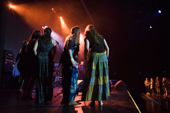 Nesesari Kakalulu performing at Kino Šiška Centre for Urban Culture, TRESK Festival, 2017.