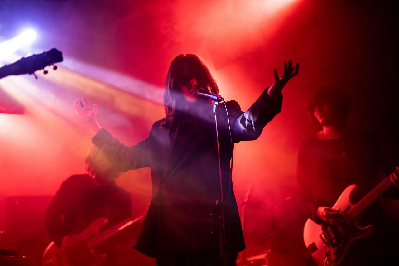 The concert of the band Woomb in the club Gala Hala at the festival MENT Ljubljana, 2025.