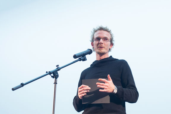 Rok Govednik at Kino Bežigrad, Eye on Film Festival, 2016.