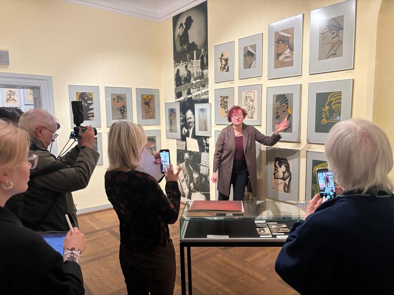 Tamara Andrejek, the curator of the exhibition "Ladislav Kondor: The Forgotten Cosmopolitan" at the Museum Wilhelm Busch – The German Museum for Caricature and the Art of Drawing, Hannover, 2025.