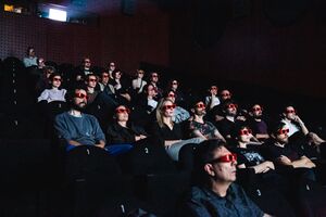 <!--LINK'" 0:192-->'s <i>Retrospective</i>, shown in stereoscopic 3D projection, at the 2nd international festival of experimental audiovisual practices <!--LINK'" 0:193--> in 2022. Author: Asiana Jurca Avci