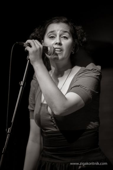 Maja Osojnik Band performing at Cankarjev dom during Druga godba Festival, Ljubljana, 2010