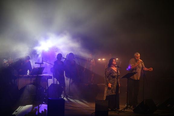 Music concert by Zoran Predin at Ljubljana Festival in Križanke.