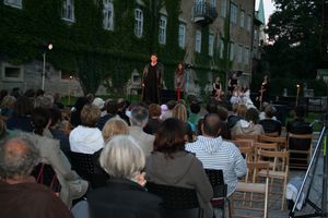 Antigona performance in front of the <!--LINK'" 0:106--> where outdoor programmes take place annualy, 2013