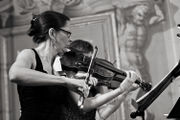 Accentus Austria performing the 17th Century music at the Seviqc Brežice Festival 2013. The venue, Slovenska Bistrica Castle, was set up by the Habsbourgs in the 14th Century, however, later on it was rebuilt and at the end of the 17th Century Franz Ignaty Flurer painted the Baroque illusionist frescoes.