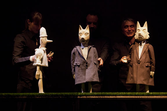 Sivan Omerzu's interpretation of Pinocchio [Ostržek]. Produced by Ljubljana Puppet Theatre and Konj Puppet Theatre in 2015.