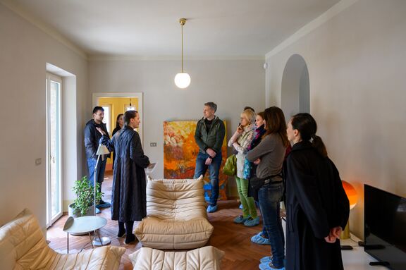 Guided tour of the Podmark Villa in Šempeter pri Gorici, organised by Open House Slovenia Festival 2023. Author: Miran Kambič