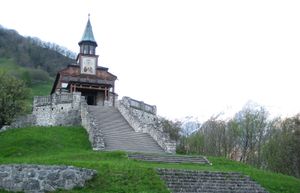 Javorca, Memorial Church of the Holy Spirit (sv. Duh), built by Austrian soldiers in the year 1916, the only memorial church of the Austro-Hungarian army in the area of the Isonzo front preserved until today. <!--LINK'" 0:25-->