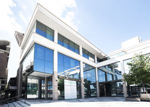 The main entrance to the <!--LINK'" 0:47-->, located in the centre of the town, 2016