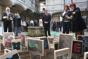 Opening of graphic design exhibition <i>Najboljše iz Vojvodine</i> at the Atrium of the <!--LINK'" 0:27--> (Ljubljana Town Hall) in Ljubljana