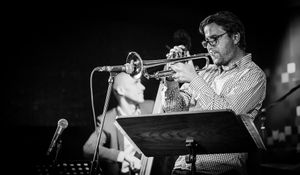 <!--LINK'" 0:687-->, one of the most remarkable Slovene jazz trumpeters, performing at <!--LINK'" 0:688-->, 2014