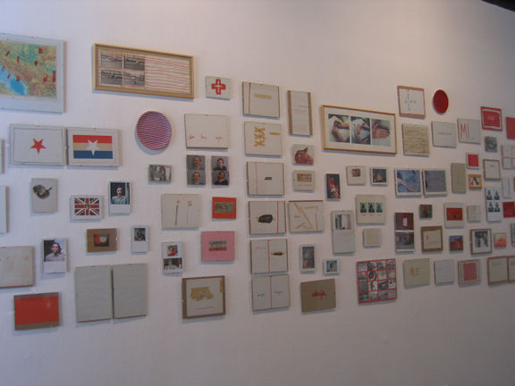 Exhibition Artist at Work 1973–1983 by Mladen Stilinović in ŠKUC Gallery (2005)