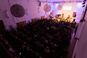 Concert by Slovenian singer-songwriter Rudi Bučar at <!--LINK'" 0:283-->, Škofja Loka 2023. Author: Anja Strojan